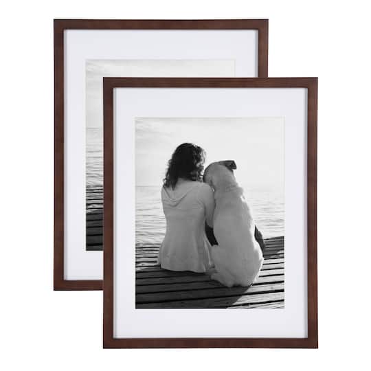 Kate and Laurel Gallery 14" x 18" Picture Frames with 11" x 14" Mat